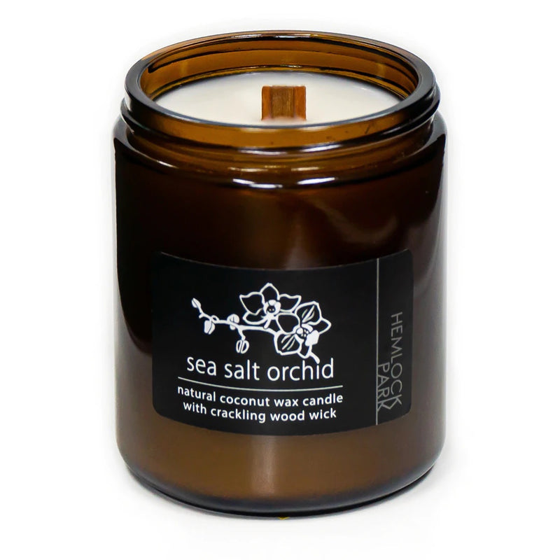 Organic Coconut Wax Candle with Wood Wick - 8 oz