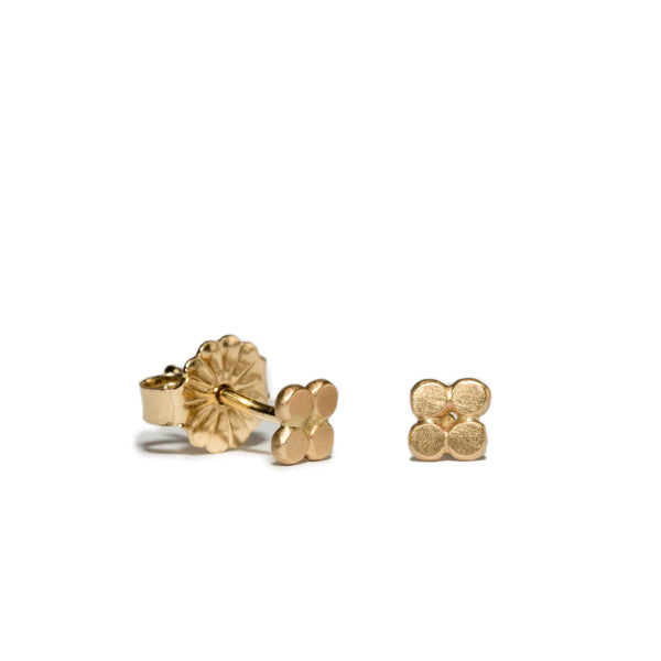 Mini Polkadot Cluster Studs - 14 Karat Gold