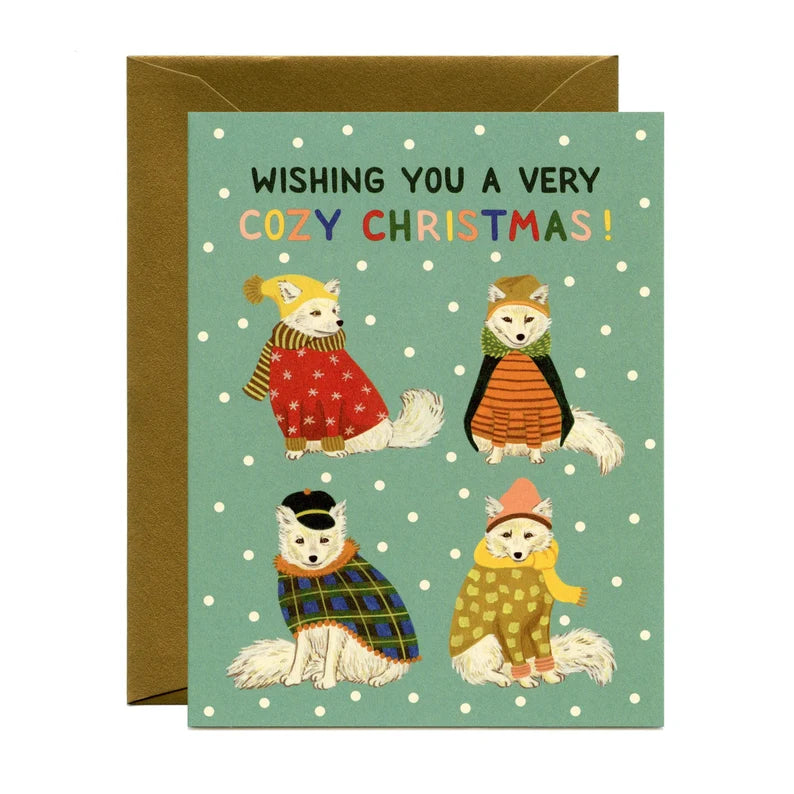 Cozy Fox Holiday Card