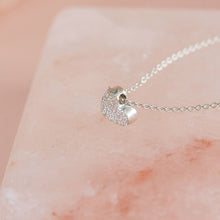 Heart Necklace Diamond Dusted Sterling Christina Kober