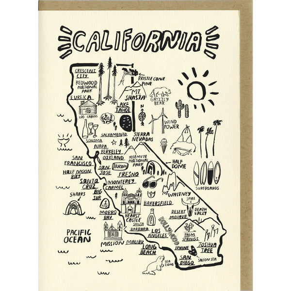 California Map Card