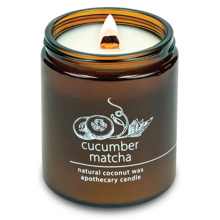 Organic Coconut Wax Candle with Wood Wick - 8 oz