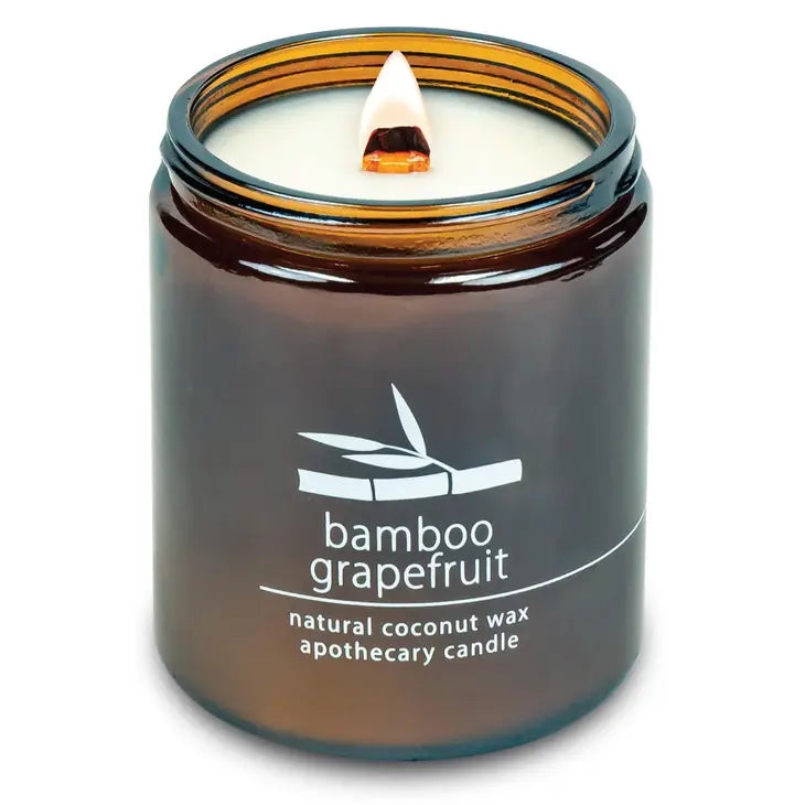 Organic Coconut Wax Candle with Wood Wick - 8 oz