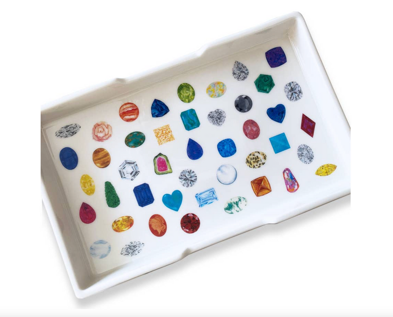 Gemstone & Diamond Trinket Tray