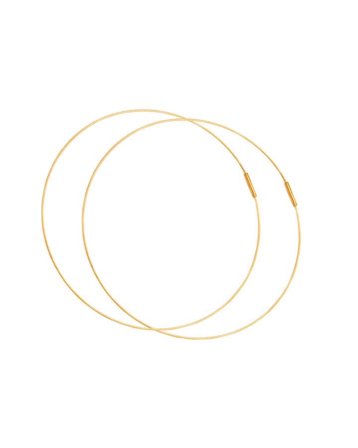 Large Harper Hoop Gold Jurate Los Angeles